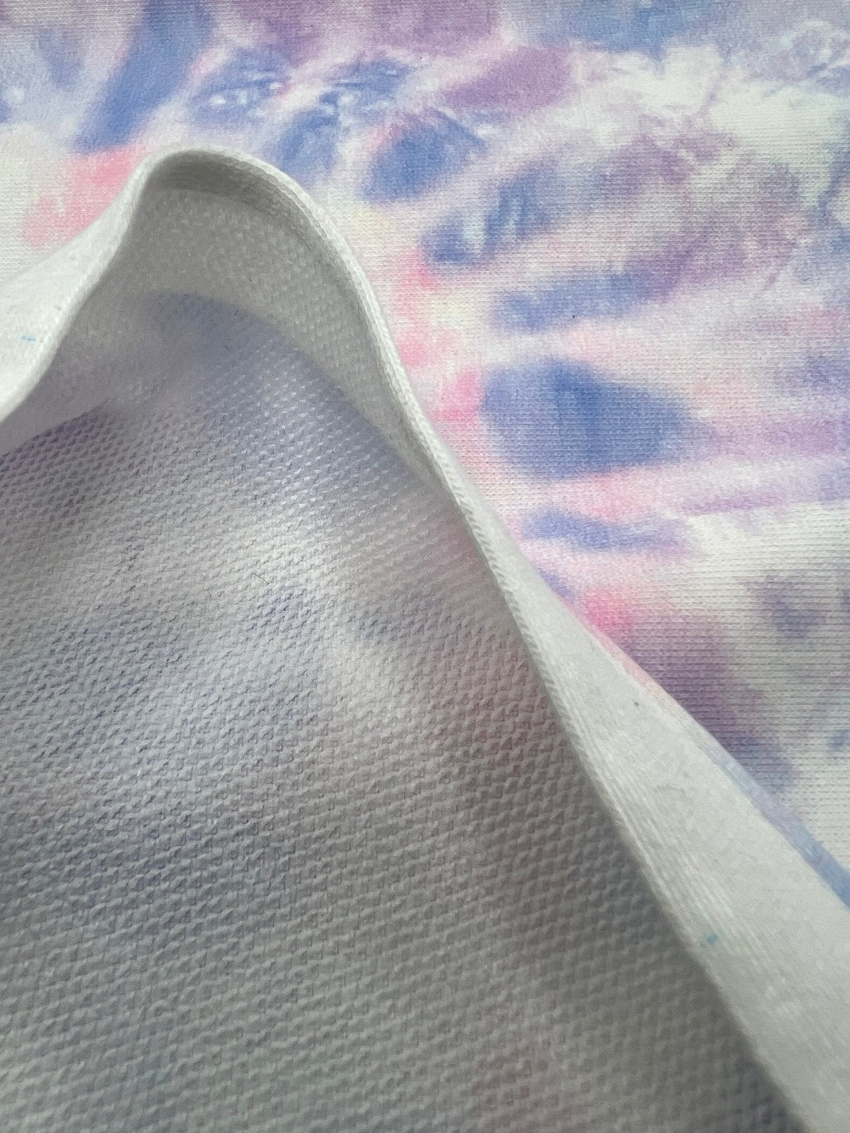 Pastel Mix Tie Dye French Terry Stretch Loopback Fabric