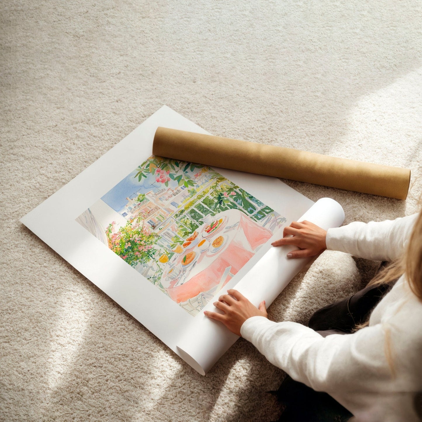 Pastel Wall Art | Set of 3 Beach Decor Wall art Prints