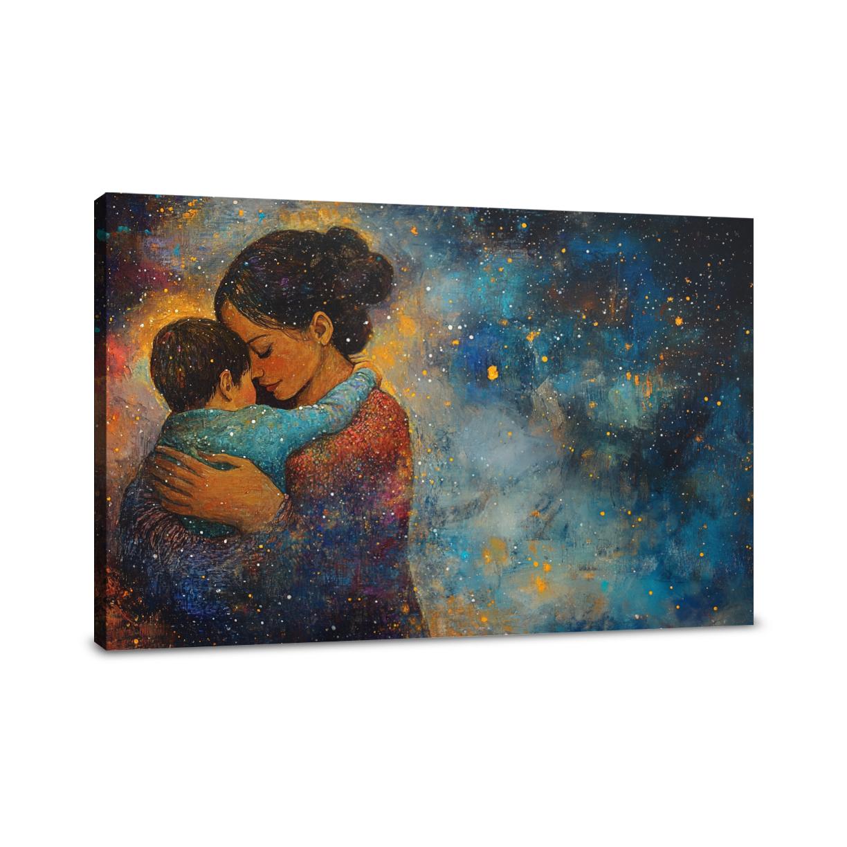 Mother and Child Starry Canvas