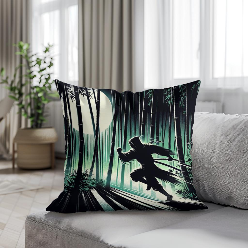 Ninja Moonlight Cotton Cushion