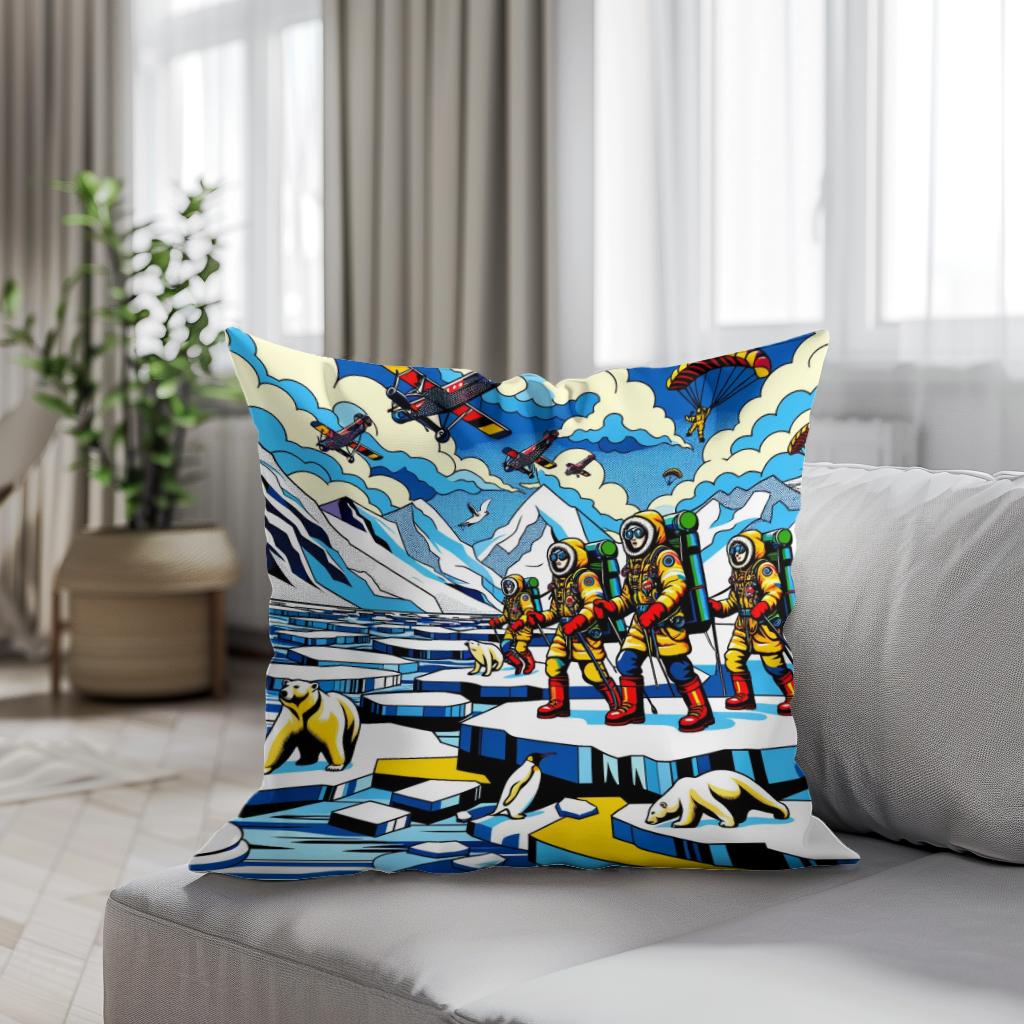 Polar Expedition Pop Cotton Cushion