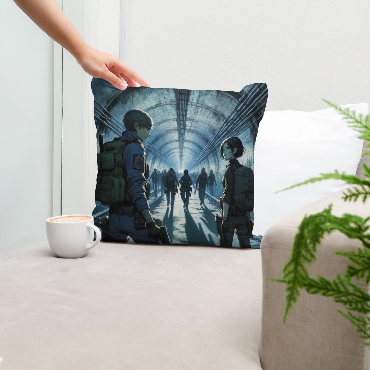 Subterranean Secrets Cotton Cushion