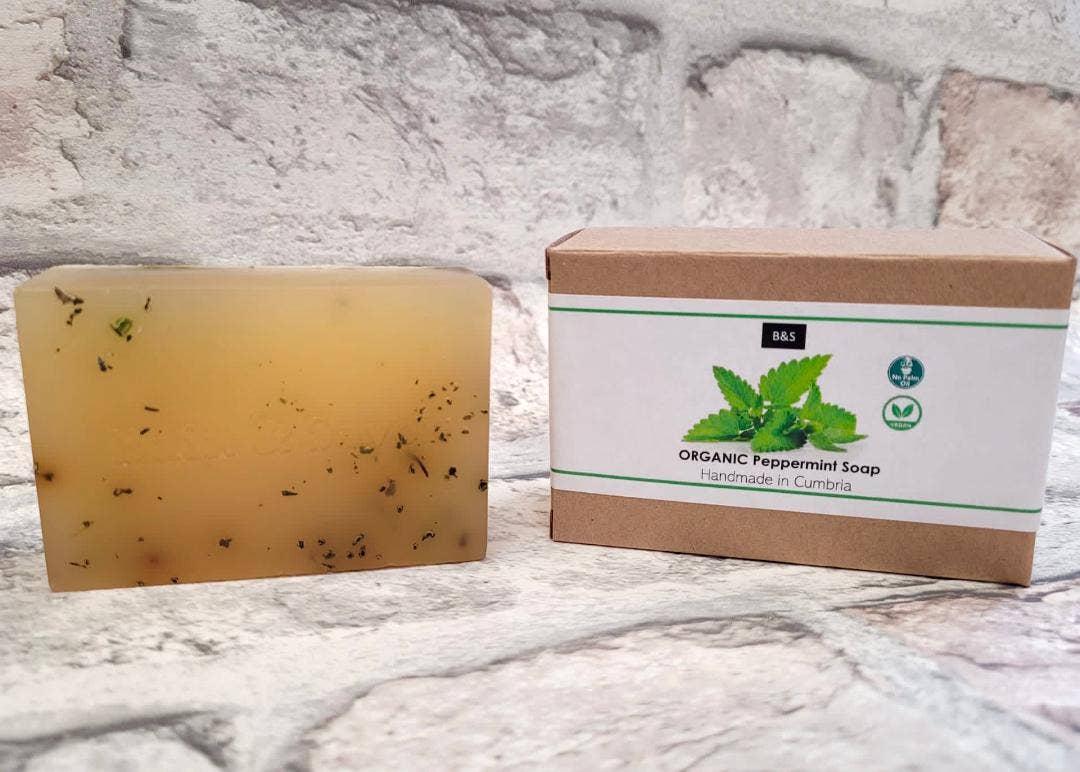 Peppermint Organic Natural Hand & Body Soap - 100g