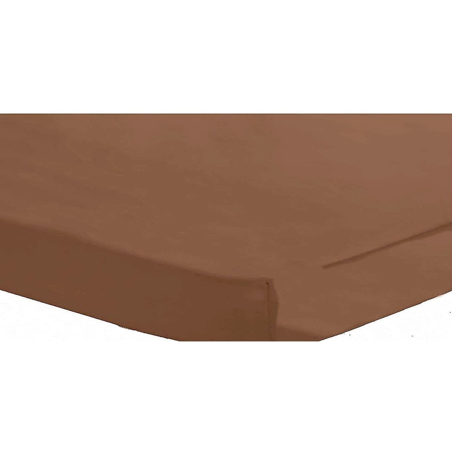 Percale Super Soft Fitted Sheet 180 TC Indus Valley Cotton Linen Durable Comfortable Bedding Multiple Sizes and Colours by OLIVIA ROCCO