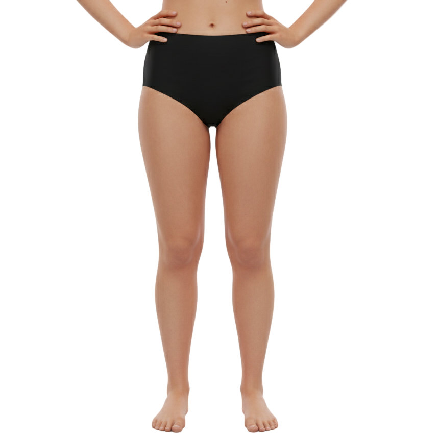 Women's Period Swim Briefs - Nero