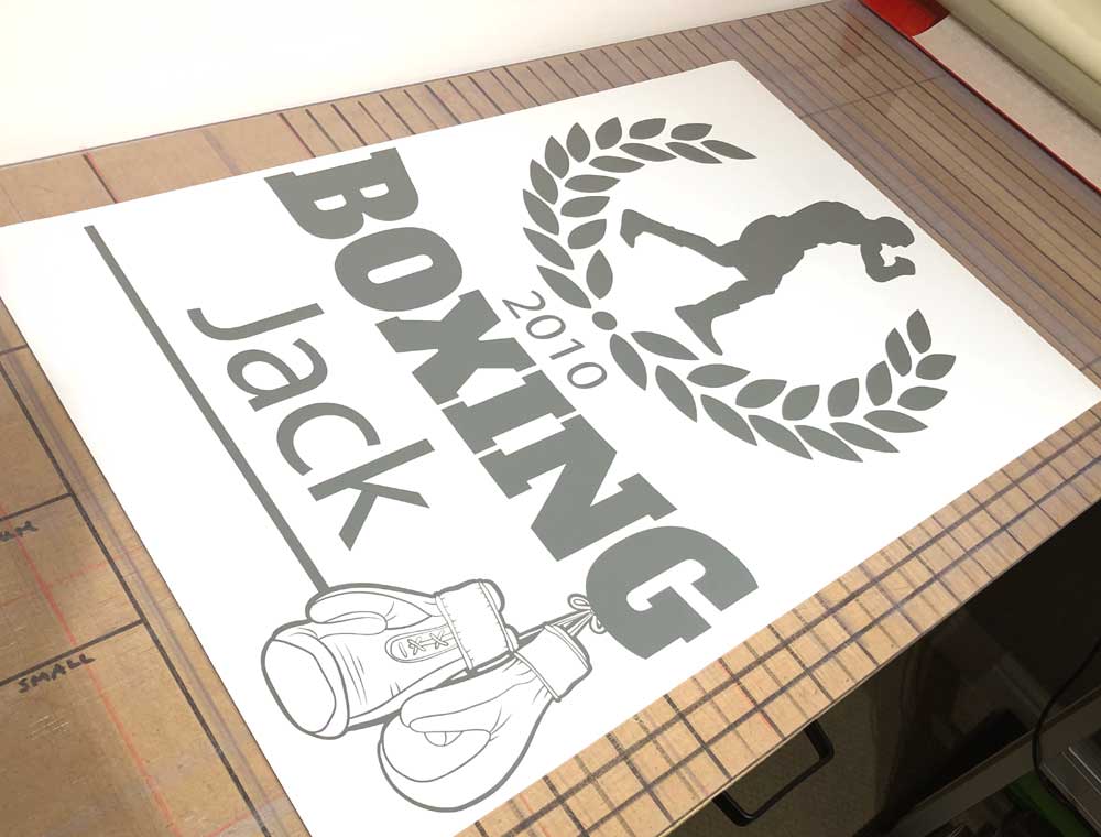 Personalised Boxing Wall Sticker – Custom Name Home Gym Decor