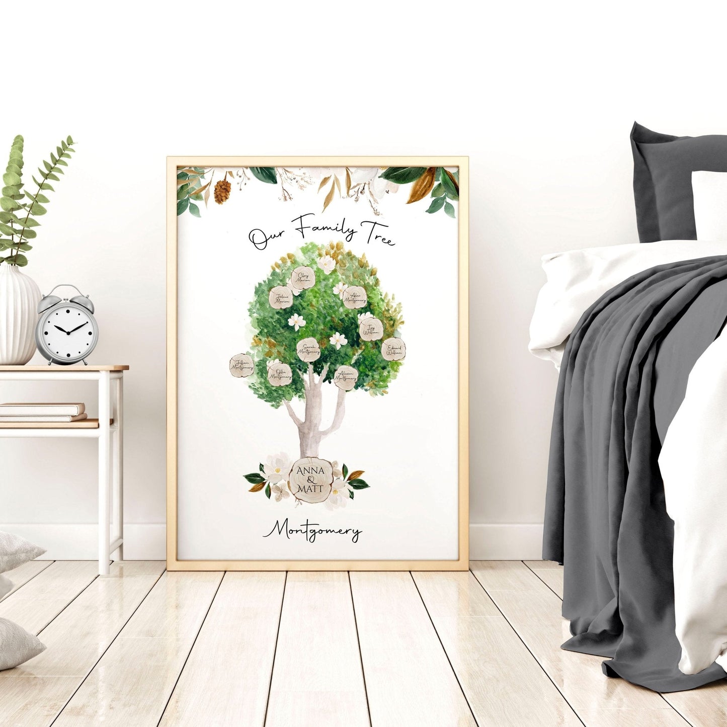 Wall art family tree | Personalised wall art print