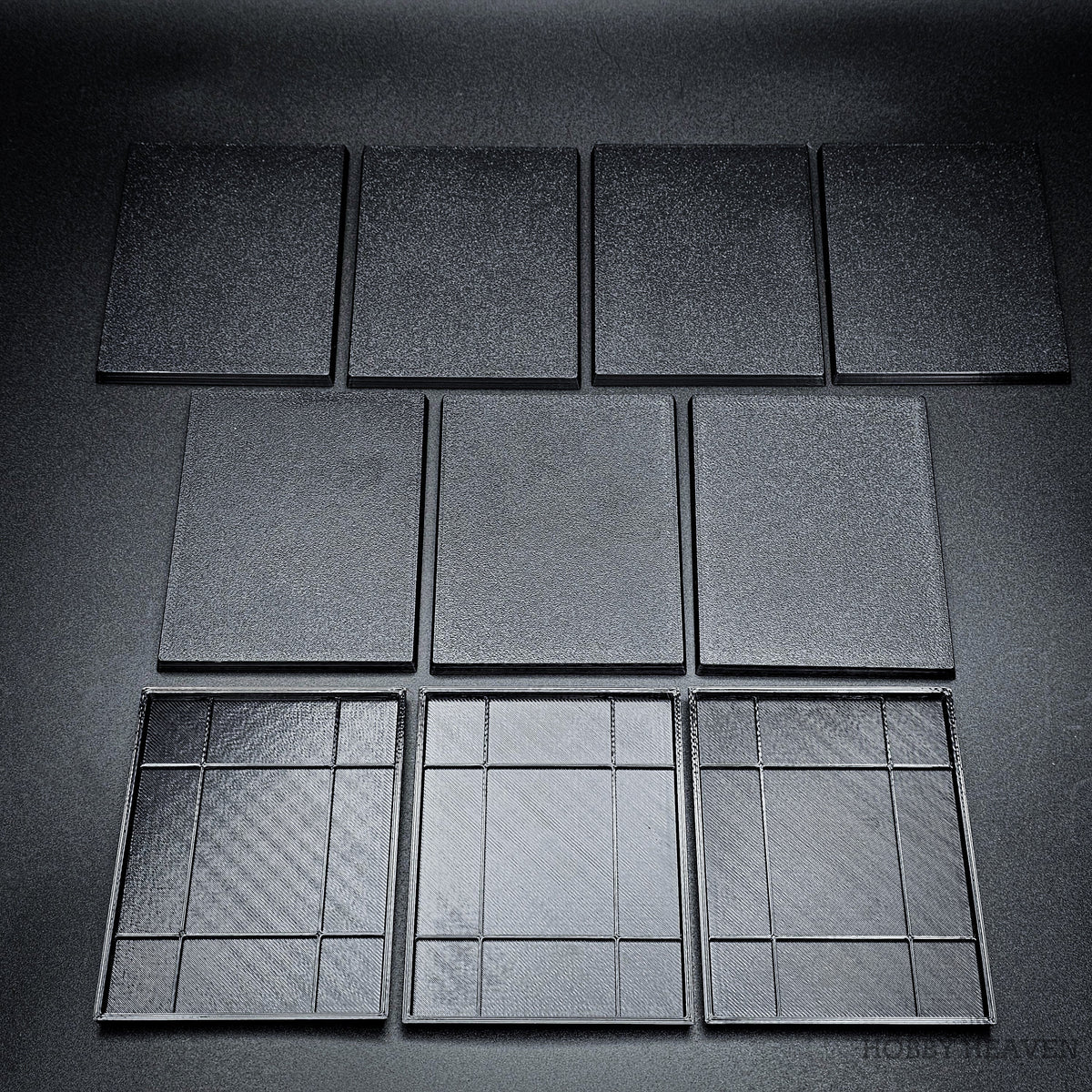 100x75mm Rectangle Plain Plastic Bases 3D Print