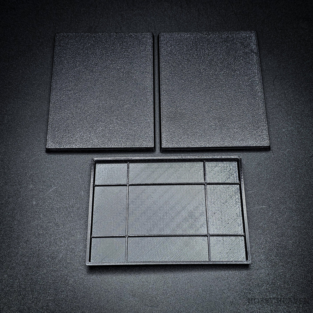 100x75mm Rectangle Plain Plastic Bases 3D Print