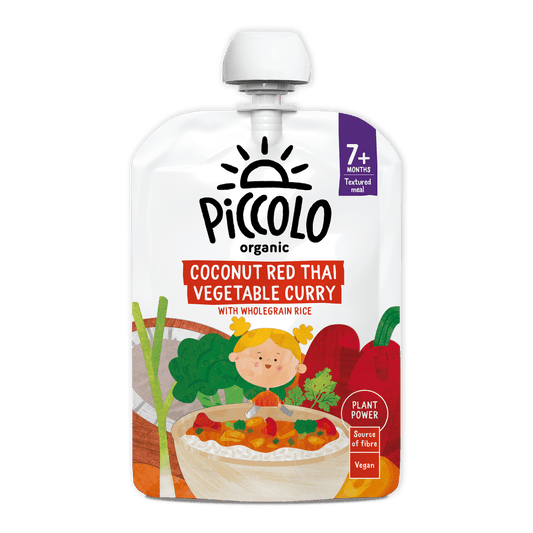 Piccolo Organic Coconut Red Thai Vegetable Curry 130g Baby Food 7m+