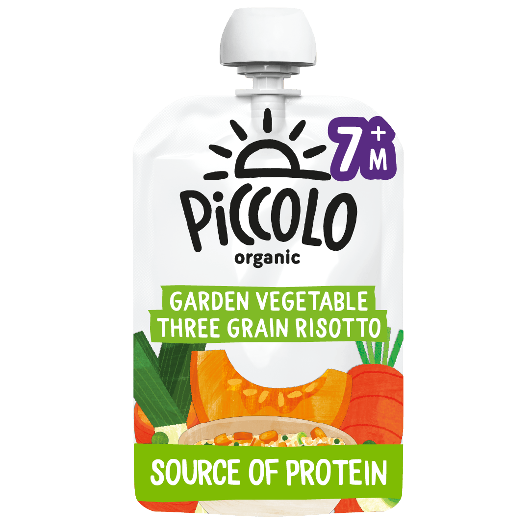 Piccolo Organic Garden Vegetables Three Grain Risotto 130g Baby Food 7m+