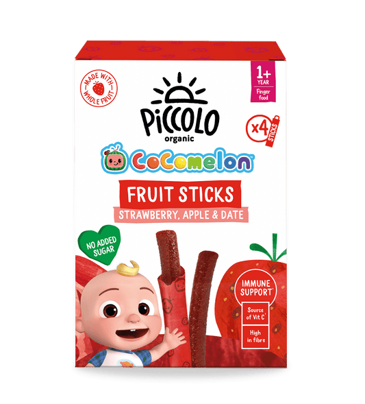 Piccolo Organic Strawberry Date Fruit Sticks 4 x 17g Baby Snack