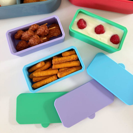 Pick Plates Large Pick & Dip Pots – Leakproof Silicone Sauce Containers 3 Pack