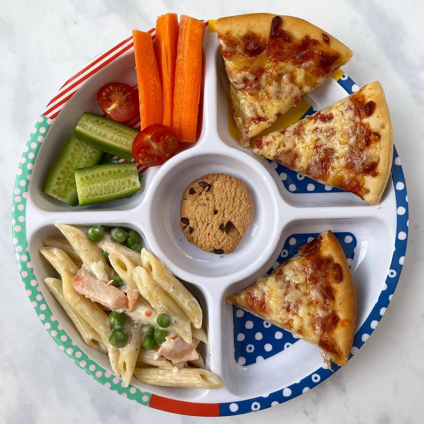 Pick Plates Midi Divided Plate – 5 Compartment Kids Plate 23cm