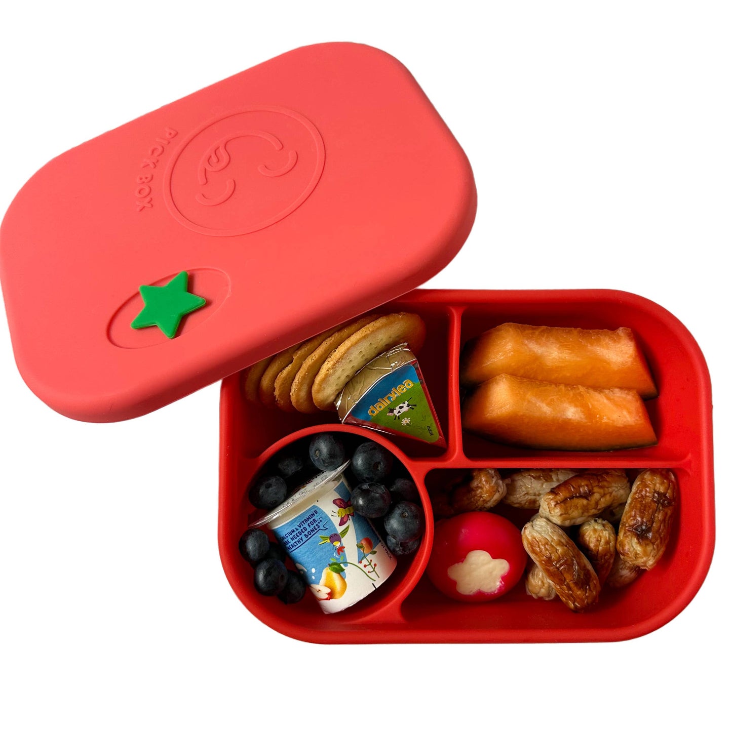 Pick Plates Pick Box Bento Silicone Lunch Box – 4 Compartment 750ml