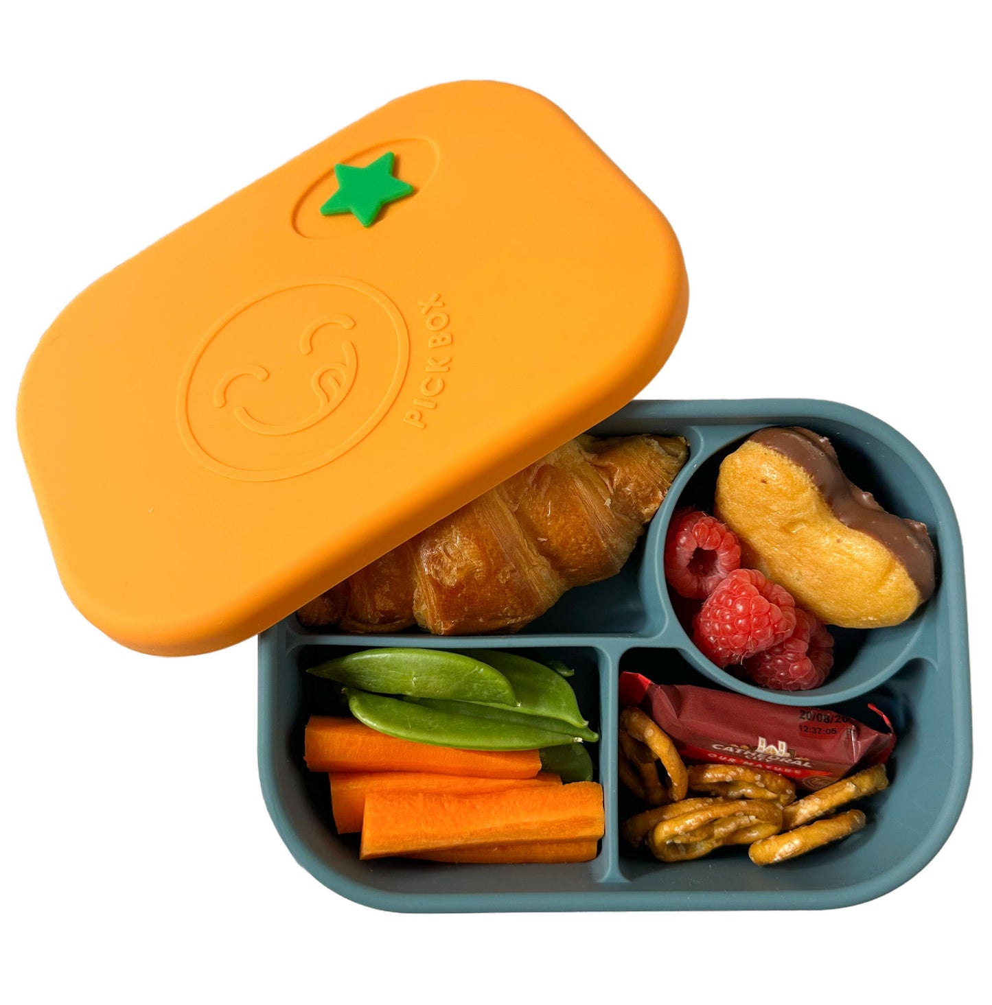 Pick Plates Pick Box Bento Silicone Lunch Box – 4 Compartment 750ml