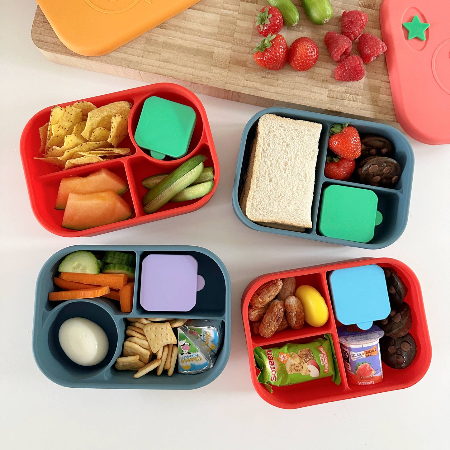 Pick Plates Pick & Dip Pots – Leakproof Silicone Dip Containers 3 Pack