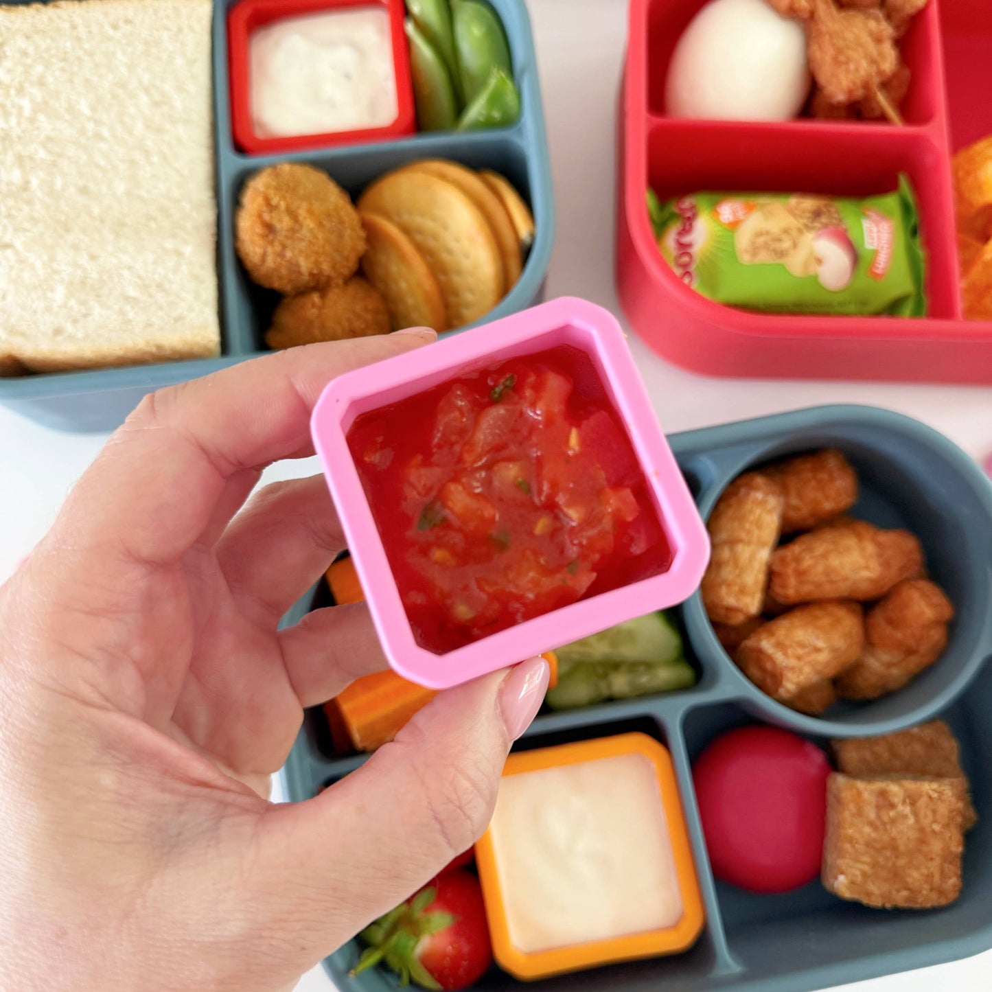 Pick Plates Pick & Dip Pots – Leakproof Silicone Dip Containers 3 Pack