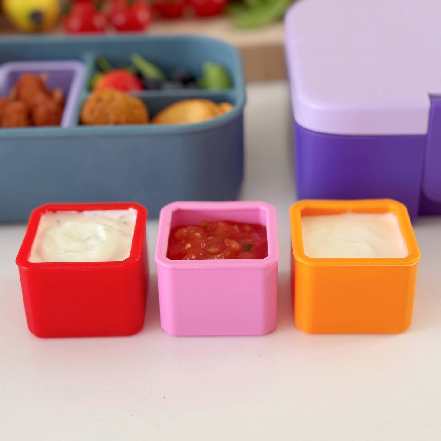 Pick Plates Pick & Dip Pots – Leakproof Silicone Dip Containers 3 Pack