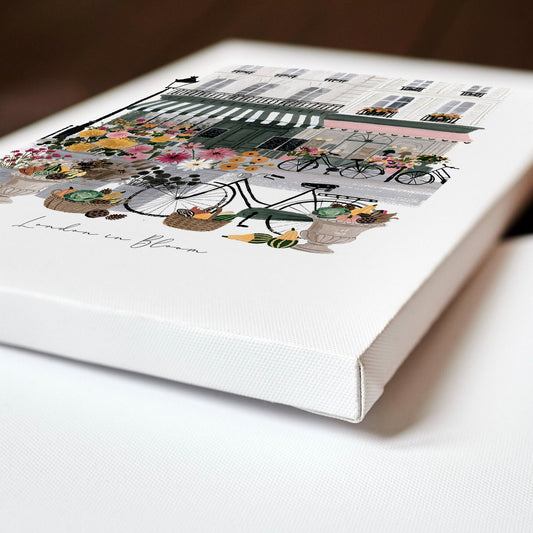 Pictures for a Kitchen "London in Bloom" British Travel Wall Art Prints | Set of 3