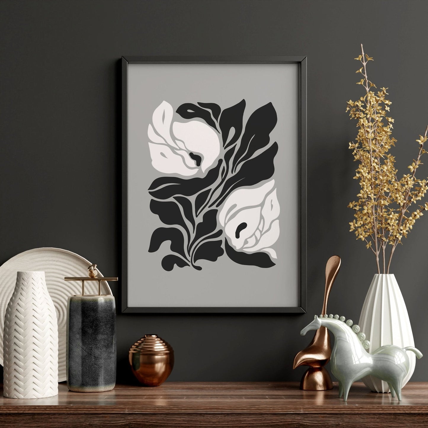 Pictures For Living Room | Set of 3 Botanical Wall art Prints