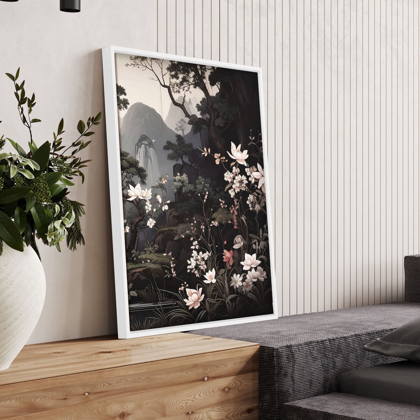 Pictures For Living Room Wall | Set of 3 Chinoiserie Wall art Prints