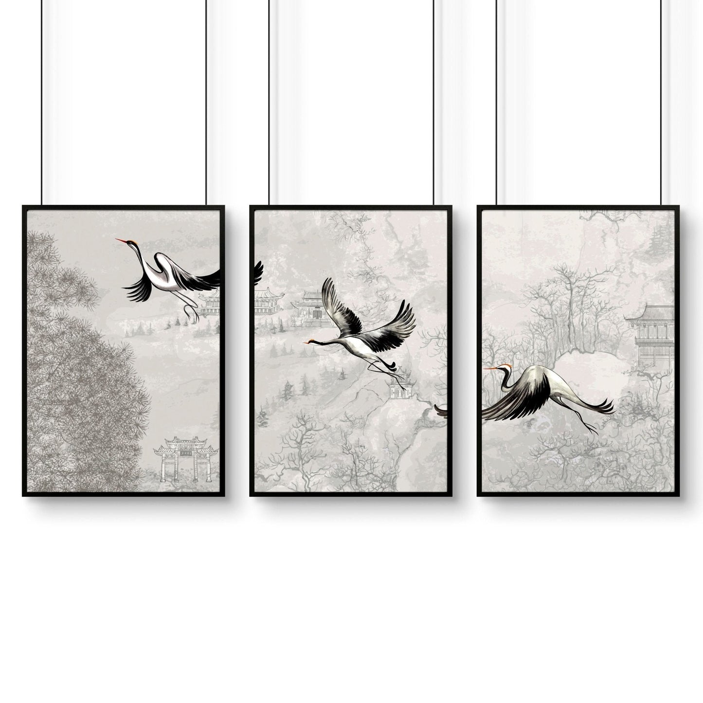 Wall decoration in office | set of 3 wall art prints