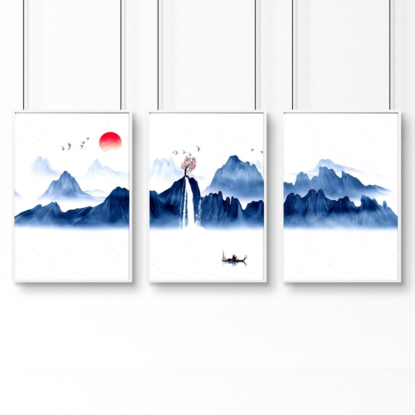 Office wall pictures | set of 3 framed wall art