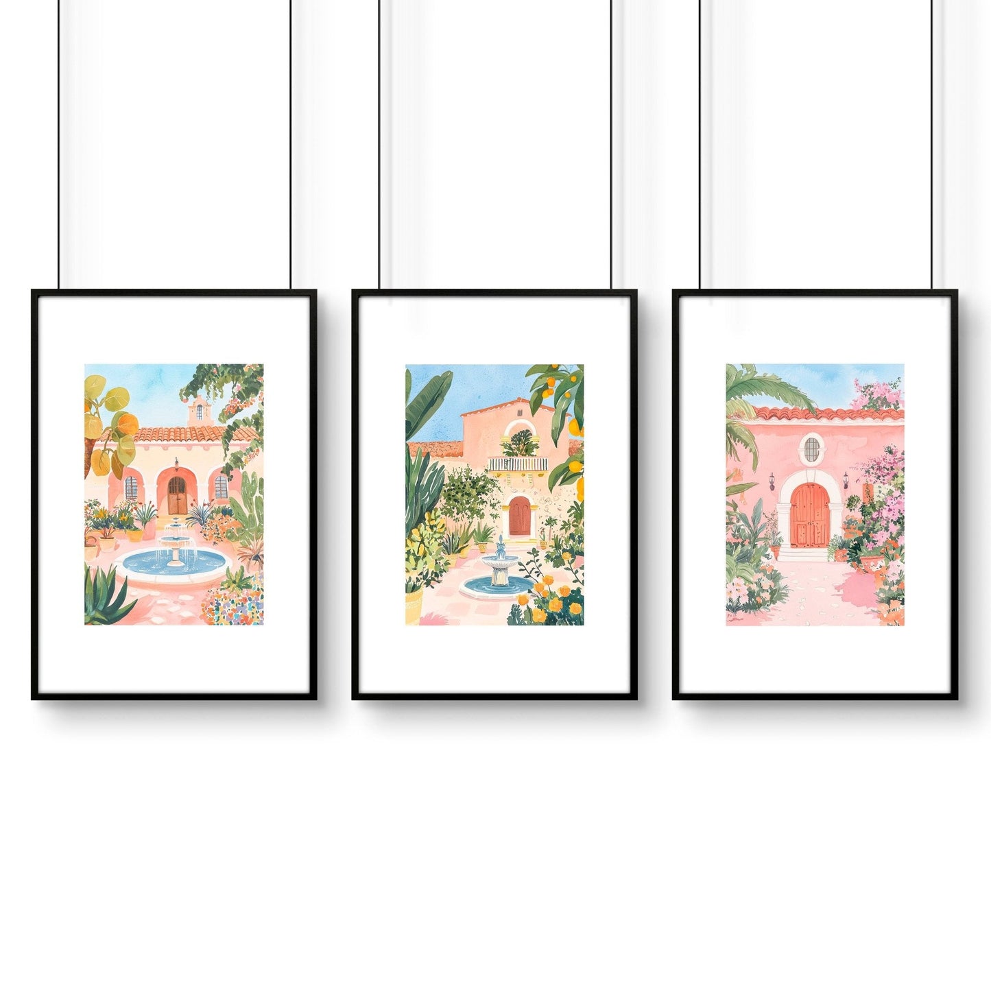 Pictures For Walls | Set of 3 Beach Decor Wall art Prints