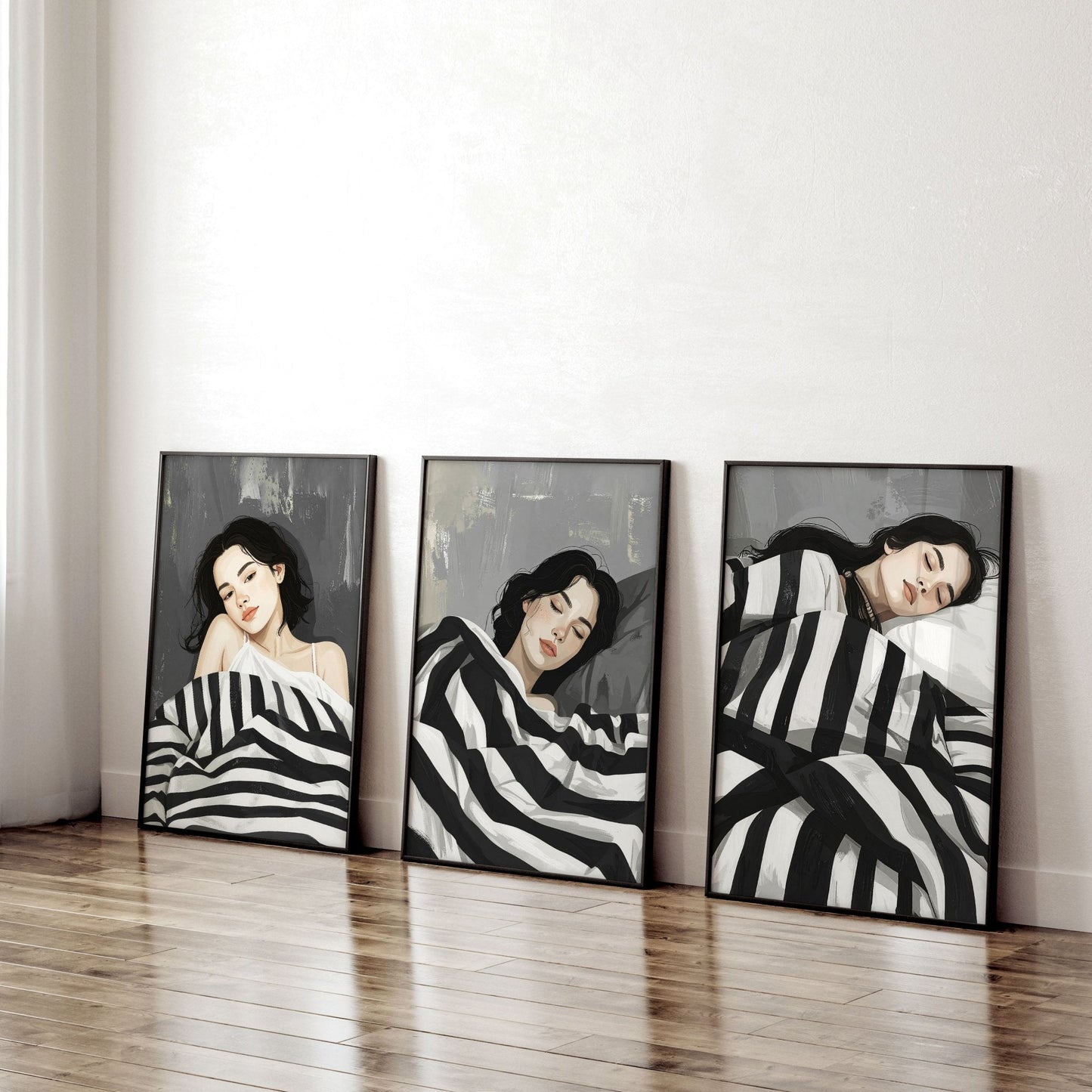 Pictures In Frames | Set of 3 Boho Women Wall art Prints