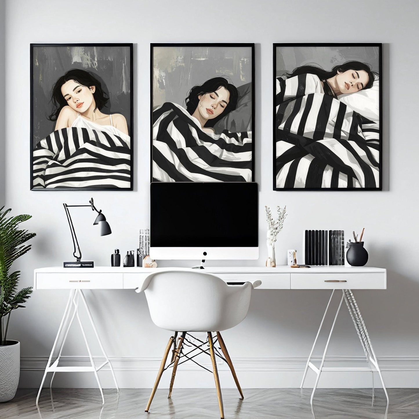 Pictures In Frames | Set of 3 Boho Women Wall art Prints