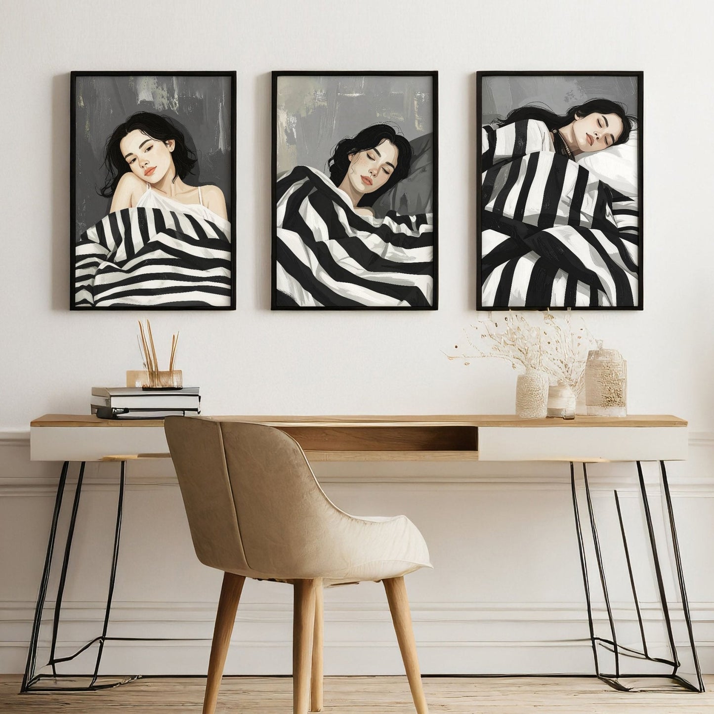 Pictures In Frames | Set of 3 Boho Women Wall art Prints