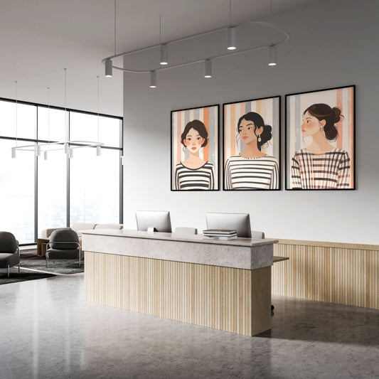 Pictures On Walls Gallery | Set of 3 Boho Women Wall art Prints