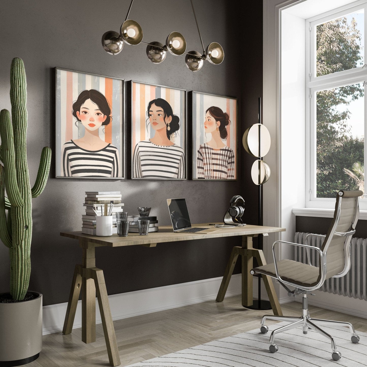 Pictures On Walls Gallery | Set of 3 Boho Women Wall art Prints