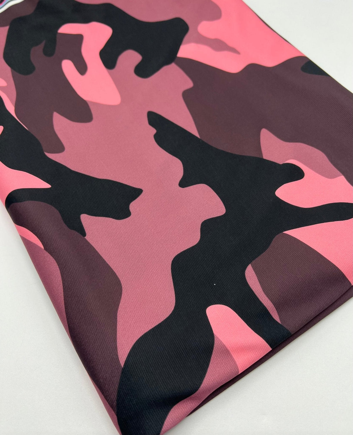 Pink Camo Print ITY Fabric 4 Way Stretch