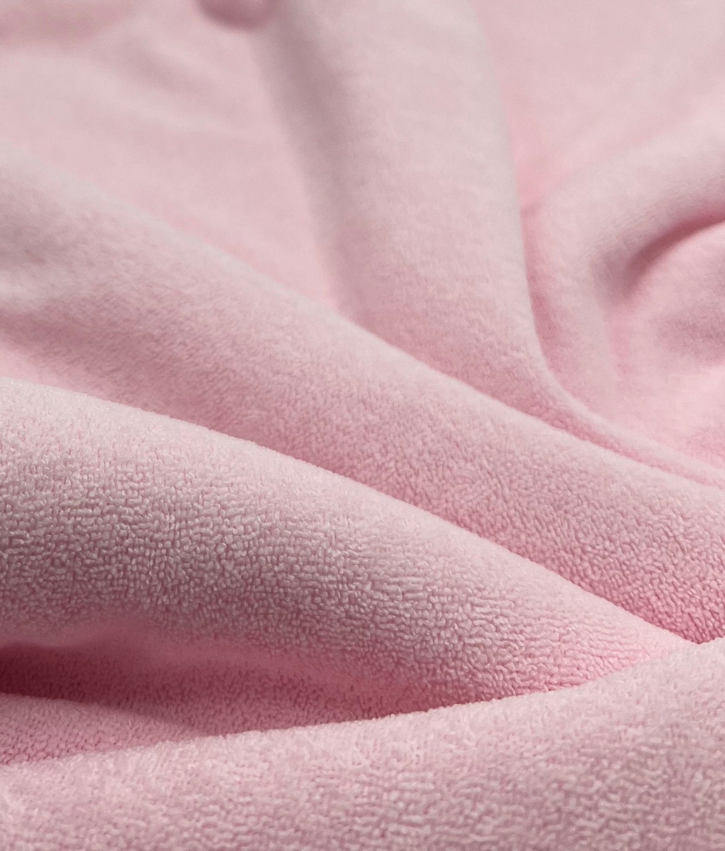 Pink Terry Towelling Polyester Stretch Dress Craft Fabric