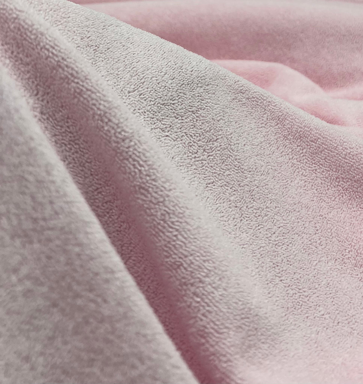 Pink Terry Towelling Polyester Stretch Dress Craft Fabric