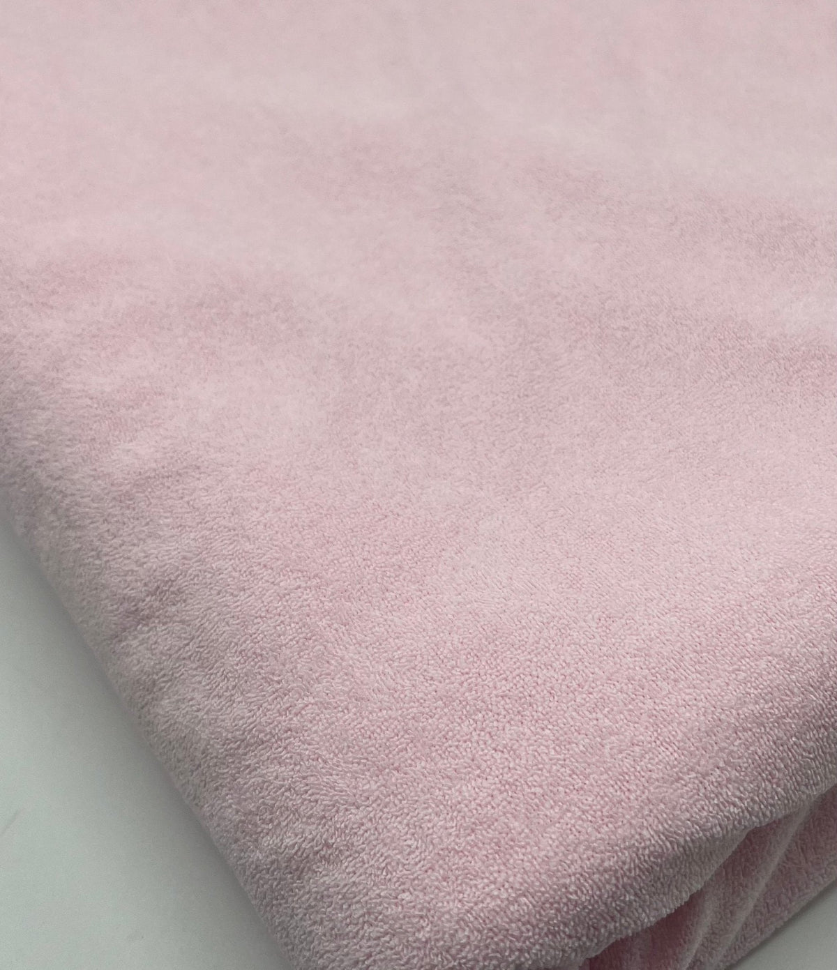 Pink Terry Towelling Polyester Stretch Dress Craft Fabric