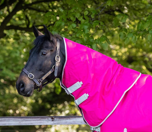 50g Pink Turnout Rug Neck Cover