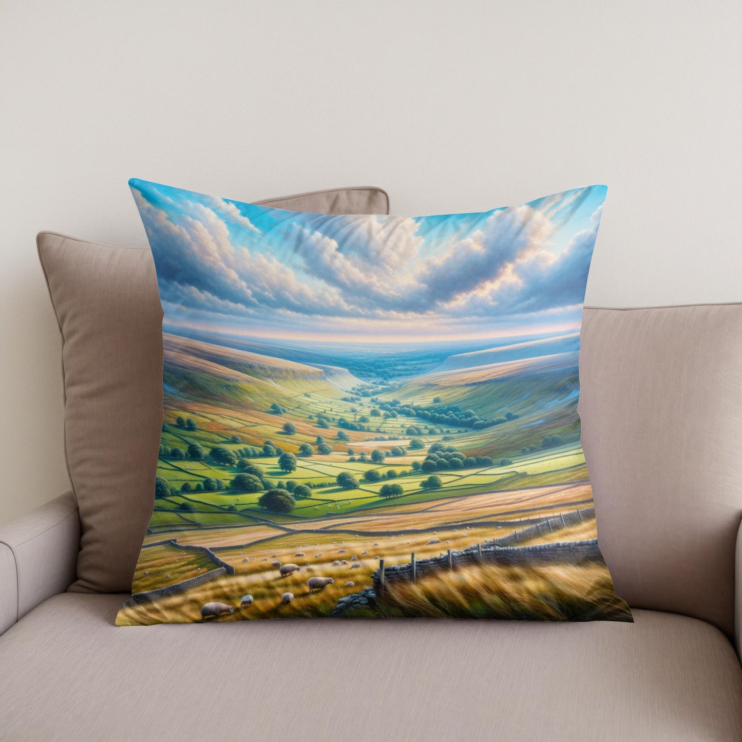 Yorkshire Dales Vista Cotton Cushion