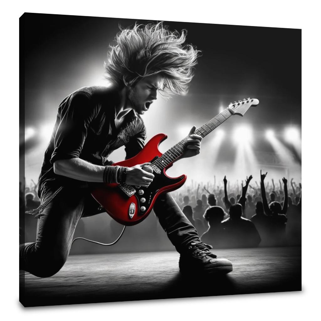 Crimson Riff Canvas