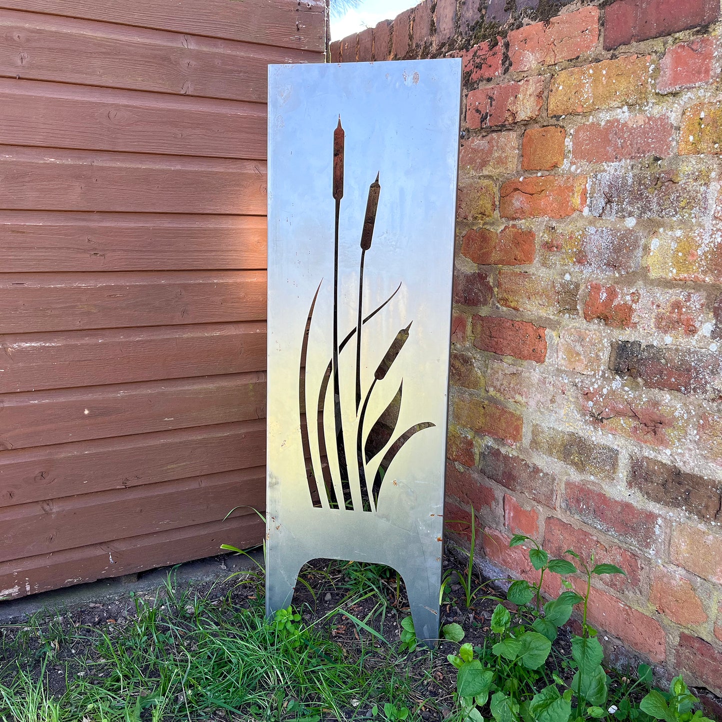 PoppyForge Bulrush Decorative Garden Screen