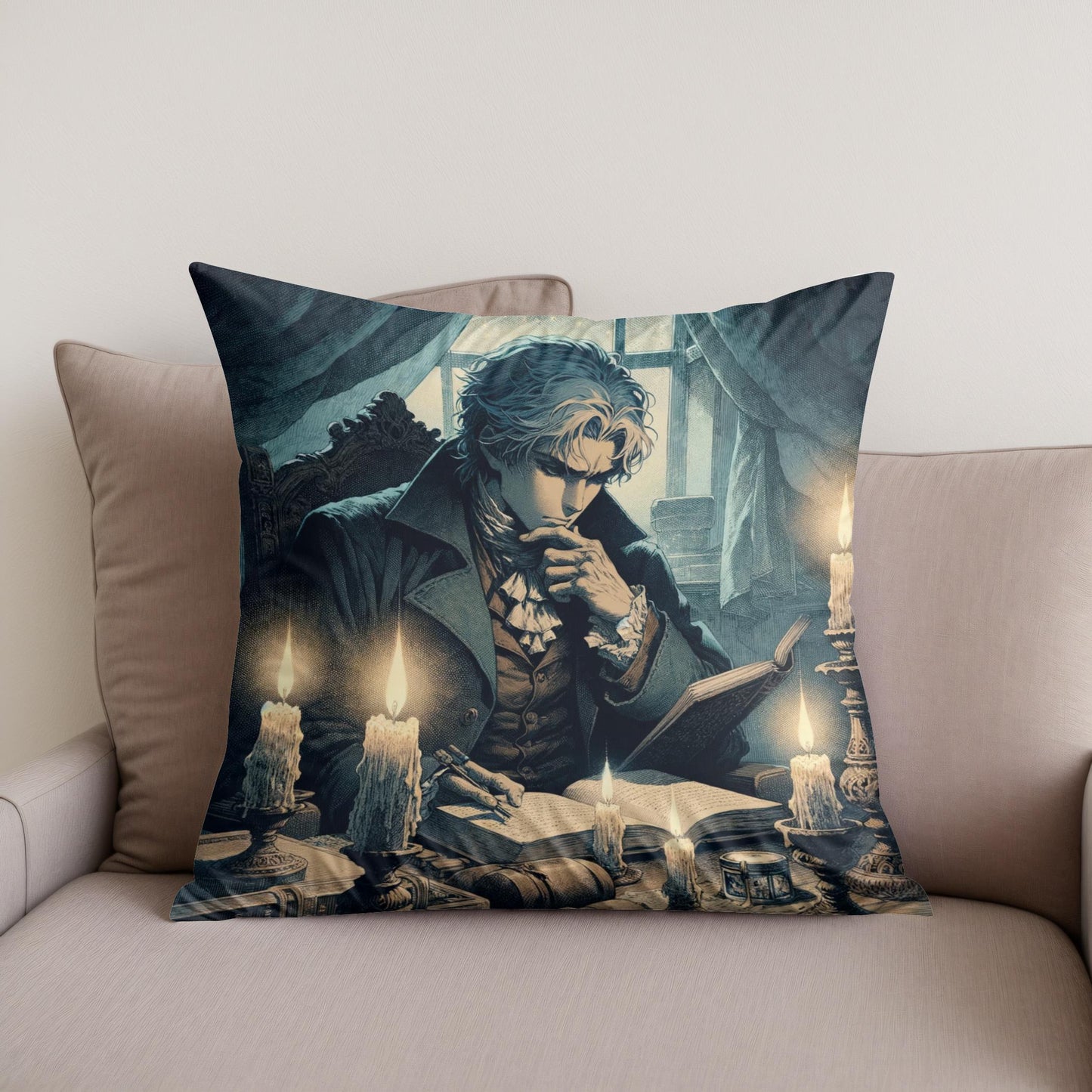 Philosopher's Reflection Cotton Cushion