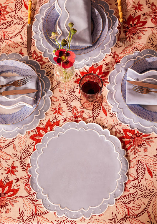 Aurora Set of 4 Placemats- Light Blue