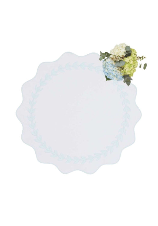 Blue Garland Placemats - Set of 4