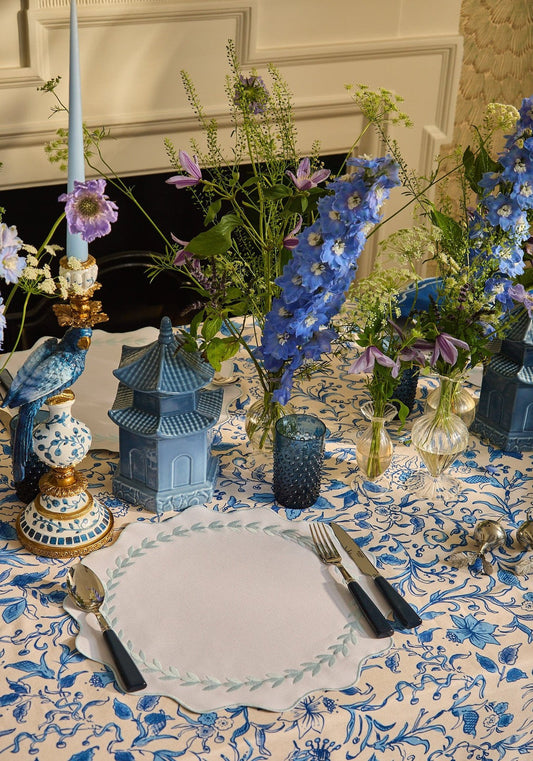 Blue Garland Placemats - Set of 4