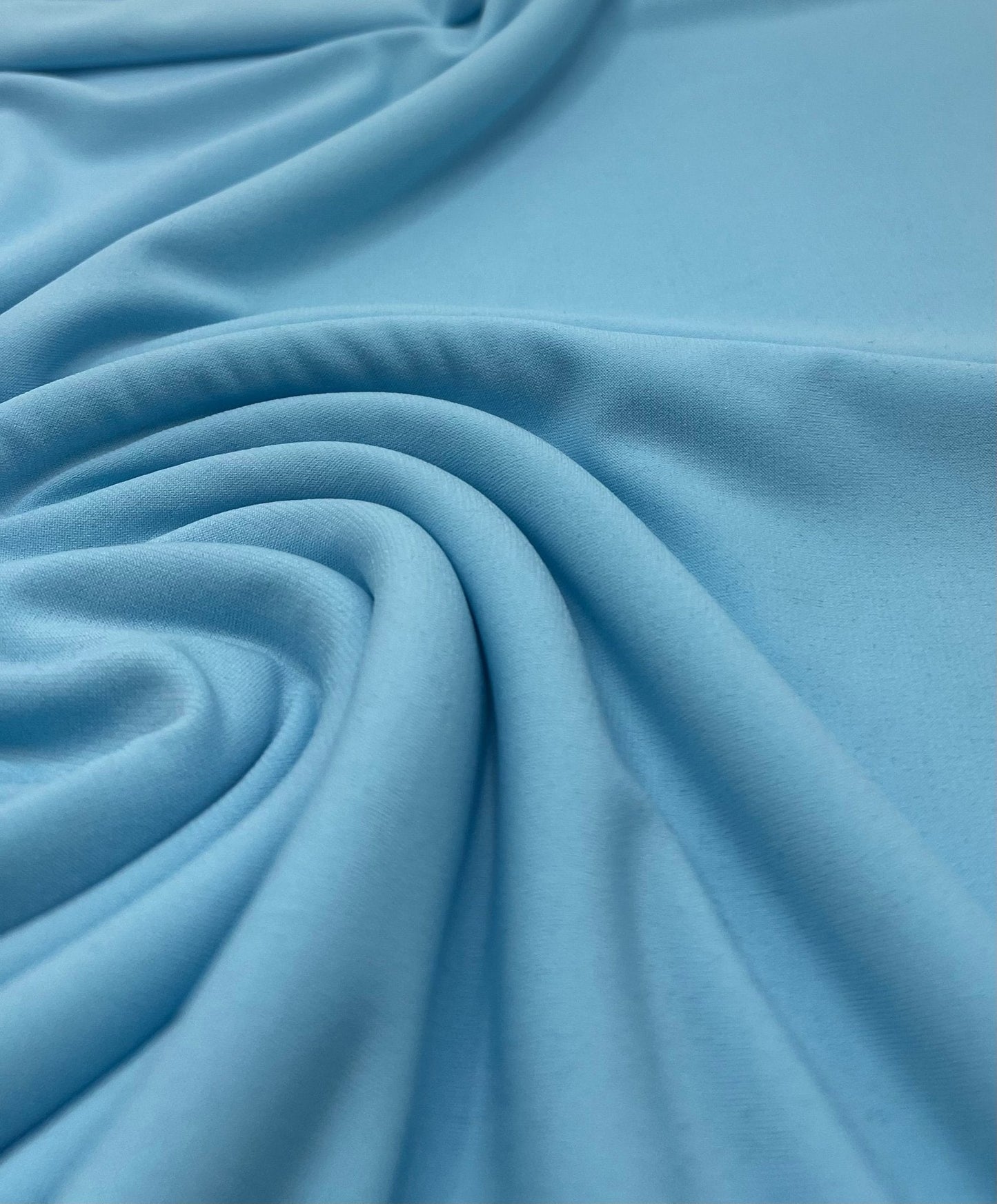 Plain Baby Blue ITY 4 Way Stretch Fabric