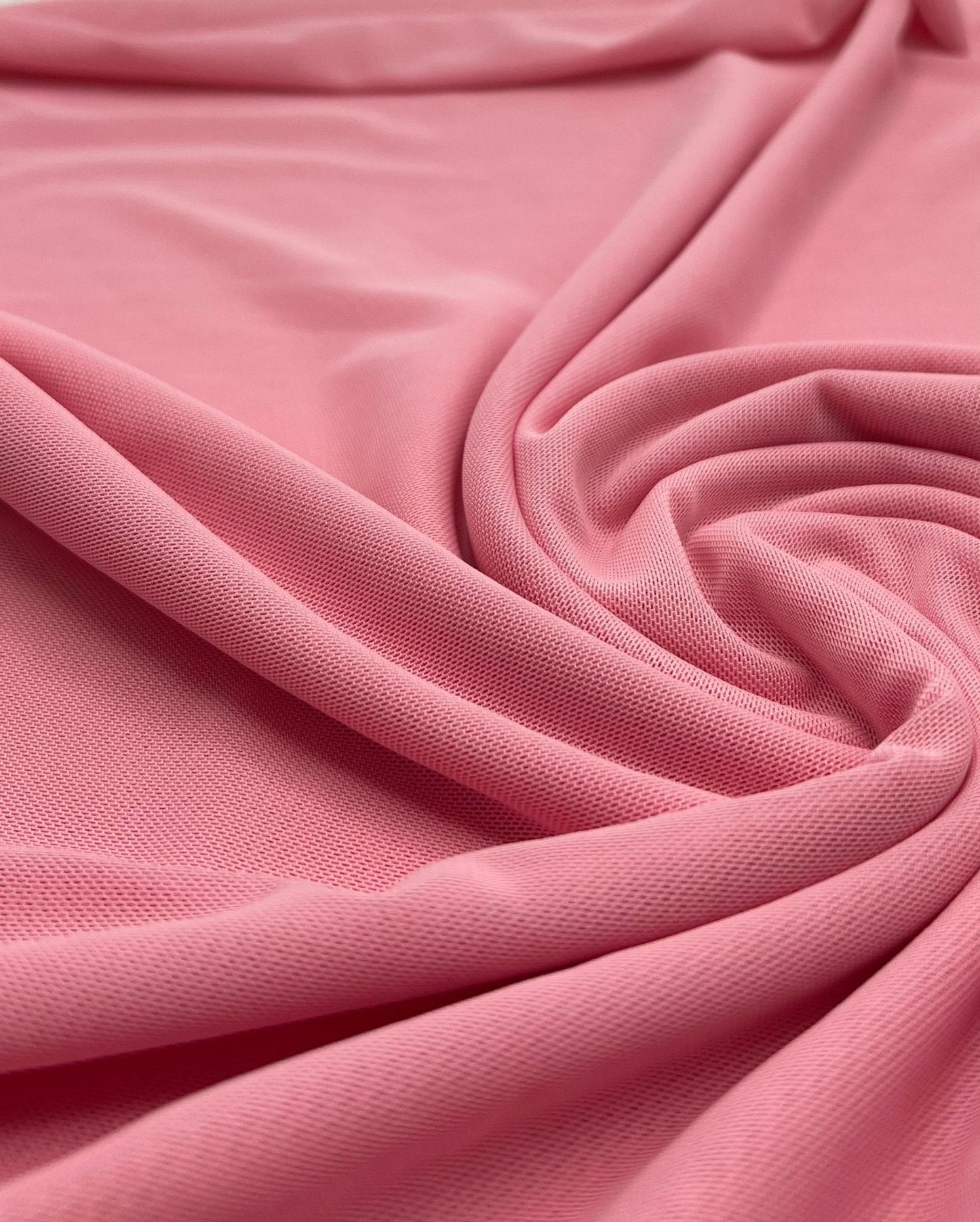 Plain Baby Pink Mesh Fabric Stretch