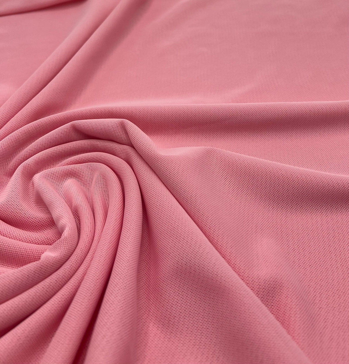 Plain Baby Pink Mesh Fabric Stretch