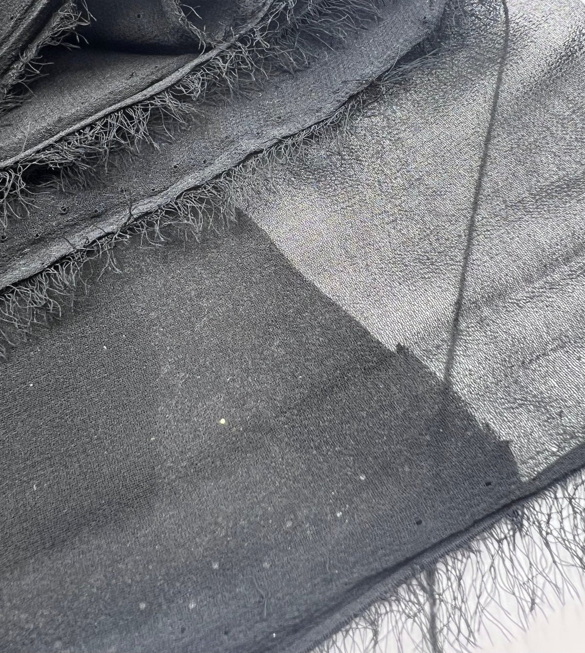 Plain Black Chiffon Sheer Dress Bridal Fabric